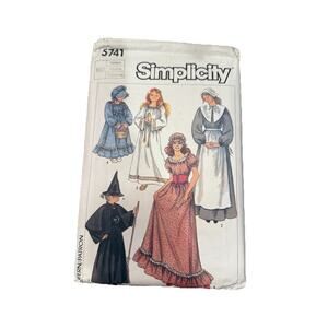 Vtg Simplicity 5741 Witch Angel Holly Hobbie Pattern Sz‎ Womens Medium T68